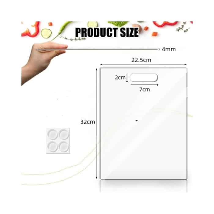 YX111 Schneidebrett aus Acryl für Obst und Gemüse mit Anti-Rutsch-Pad – Bild 2