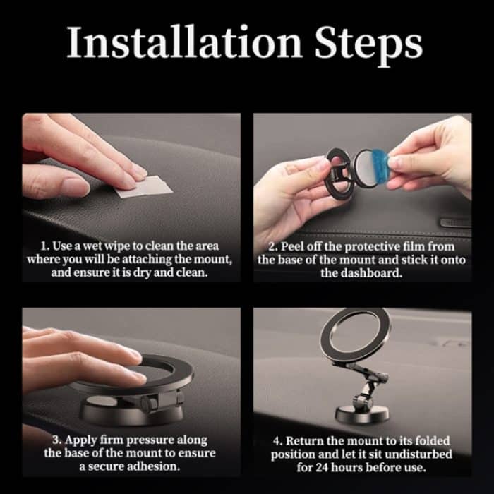 ROCK RAM0037 Magnetischer, faltbarer Auto-Telefonhalter, Q08 – Bild 11