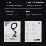 ROCK RAM0037 Magnetischer, faltbarer Auto-Telefonhalter, Q08 – Bild 12