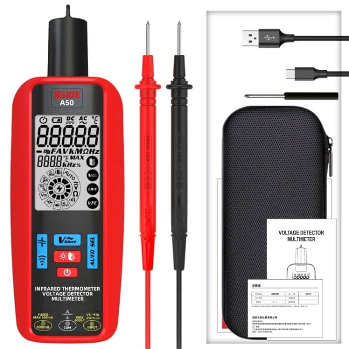 BSIDE A50 Infrarot-Temperaturtest-Digitalmultimeter – Bild 2