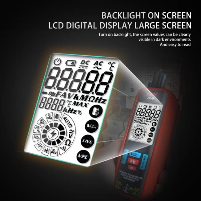 BSIDE A50 Infrarot-Temperaturtest-Digitalmultimeter – Bild 9