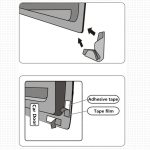 3R 3R-2107 Autotür Antikollisionsgummistreifen Unsichtbarer Schutz Anti-Kratz-Aufkleber, 3R-2107 (Transparent Black), 3R-2107 (Transparent) – Bild 4