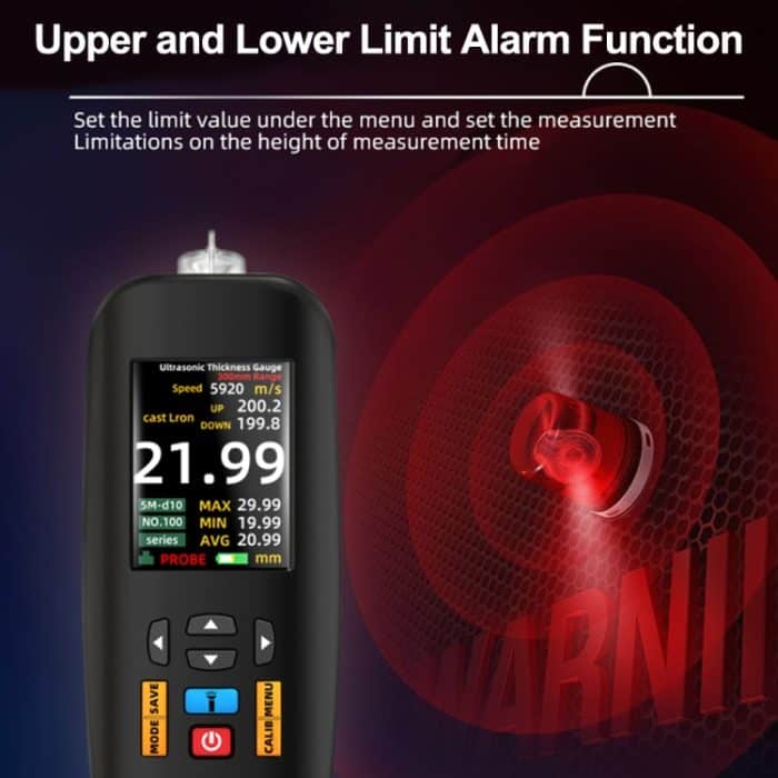 BSIDE T7 2,8 Zoll TFT-Farbbildschirm Ultraschall-Dickenmessgerät – Bild 8