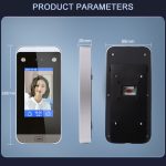 Realand F100 4,3 Zoll kapazitives Touchscreen-Fingerabdruck-Karten-Anwesenheitsgerät – Bild 2