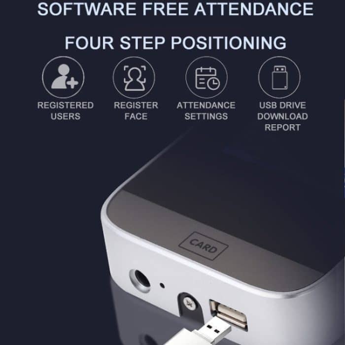 Realand F100 4,3 Zoll kapazitives Touchscreen-Fingerabdruck-Karten-Anwesenheitsgerät – Bild 6