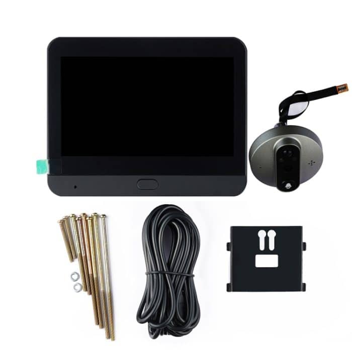 SY-37 4,3-Zoll-Farbbildschirm Graffiti versteckt 1080P WiFi Smart Cat Eye Video Türklingel, SY-37 – Bild 9