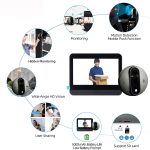 SY-37 4,3-Zoll-Farbbildschirm Graffiti versteckt 1080P WiFi Smart Cat Eye Video Türklingel, SY-37 – Bild 7