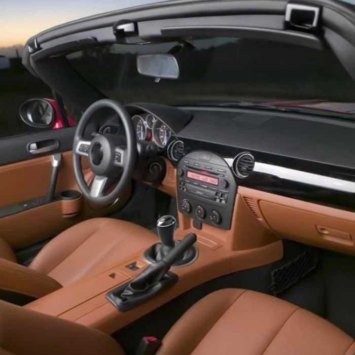 Für Mazda 3 Serie CX-7/MX-5 Auto Getriebe Hebel Hand Ball Leder Schaltknauf, 6 Speed, 5 Speed – Bild 2