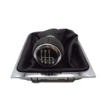 Für Volkswagen Passat B6 2005-2011 Auto Schalthebel Handball Leder Schaltknauf mit Chromrahmen, 6 Speed, 5 Speed – Bild 5