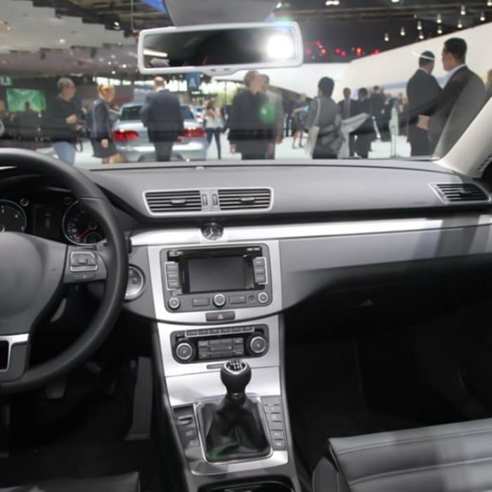 Für Volkswagen Passat B6 2005-2011 Auto Schalthebel Handball Leder Schaltknauf mit Chromrahmen, 6 Speed, 5 Speed – Bild 4