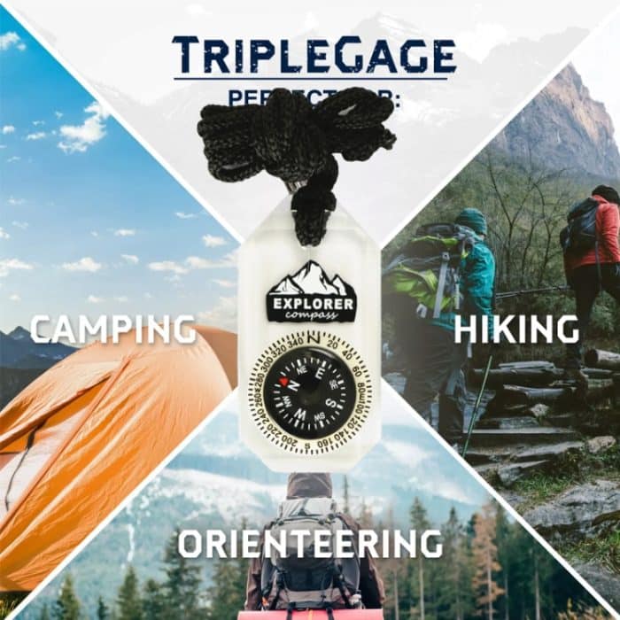 Nisa DC18-1A Kompass-Halskette aus Acryl – Bild 4