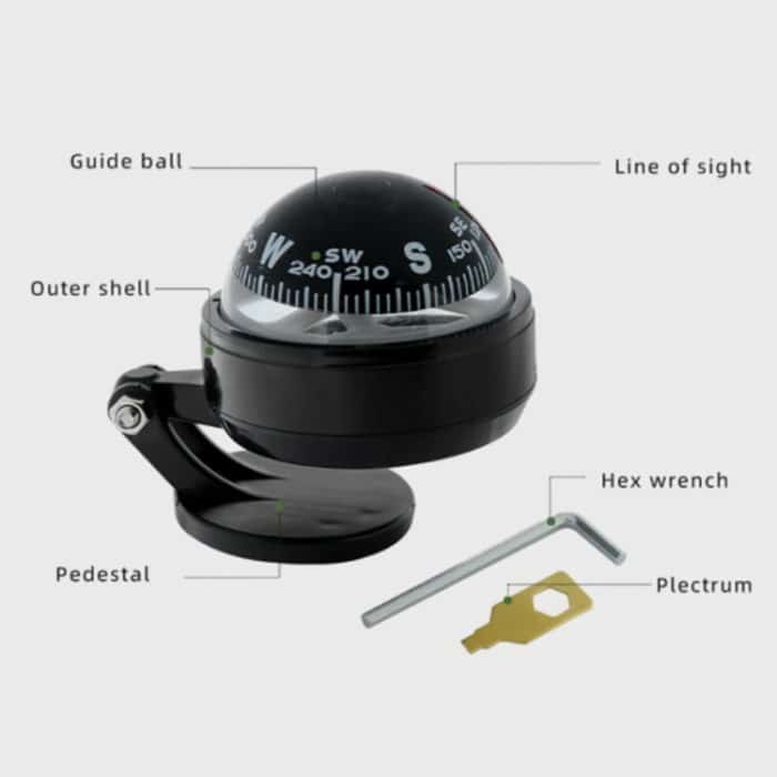 Nisa LC500 Autokompasskugel, Autodekoration – Bild 2