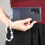 Handy Anti-Verlust Kristall Strass Perlenkette Kurzes Schlüsselband – Bild 4