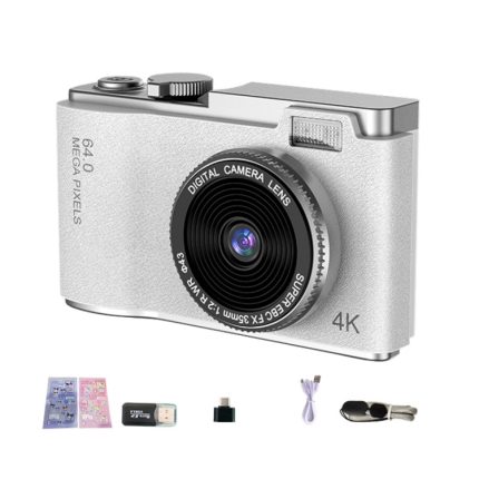 LK003 2,4 Zoll Doppelobjektiv 4K HD CCD Kamera Retro Kinderkamera, LK003
