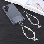 Handy Anti-Verlust Kristall Schmetterling Perlen Kurzes Schlüsselband – Bild 4