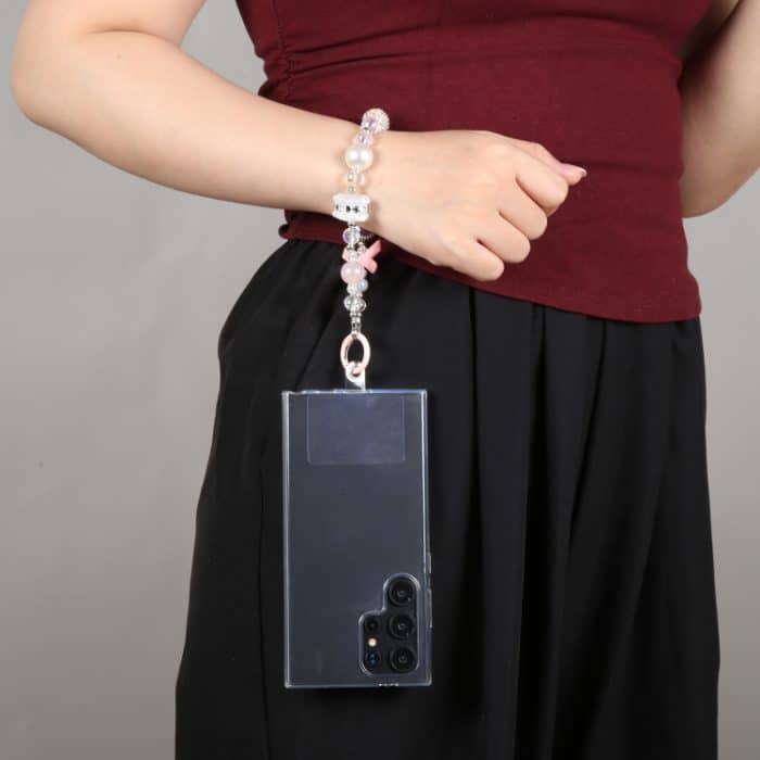 Handy Anti-Verlust Bowknot Diamond Ball Kurzes Schlüsselband – Bild 5