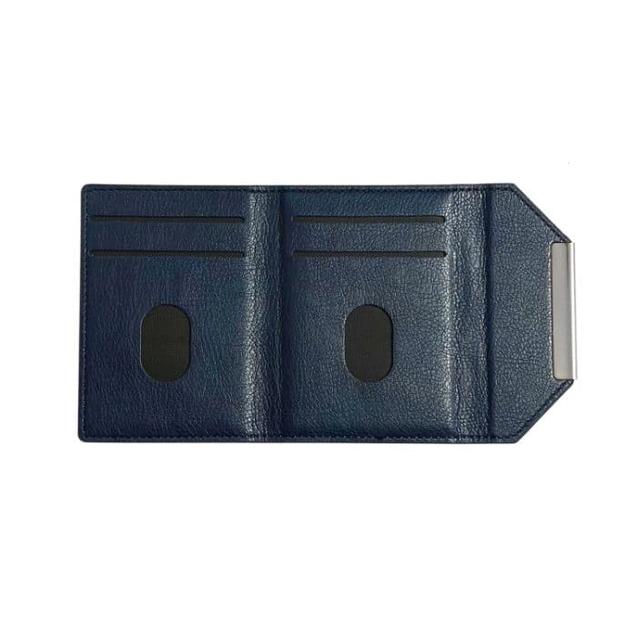 Kartentasche in Volltonfarbe mit Metallschnalle – Bild 4