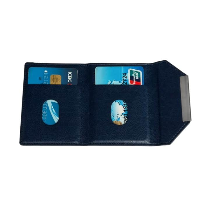 Kartentasche in Volltonfarbe mit Metallschnalle – Bild 5