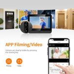 ESCAM C89 1080P 4,3 Zoll intelligenter digitaler Türspion, unterstützt Weitwinkel-PIR und Nachtsichtfoto, C89 – Bild 5