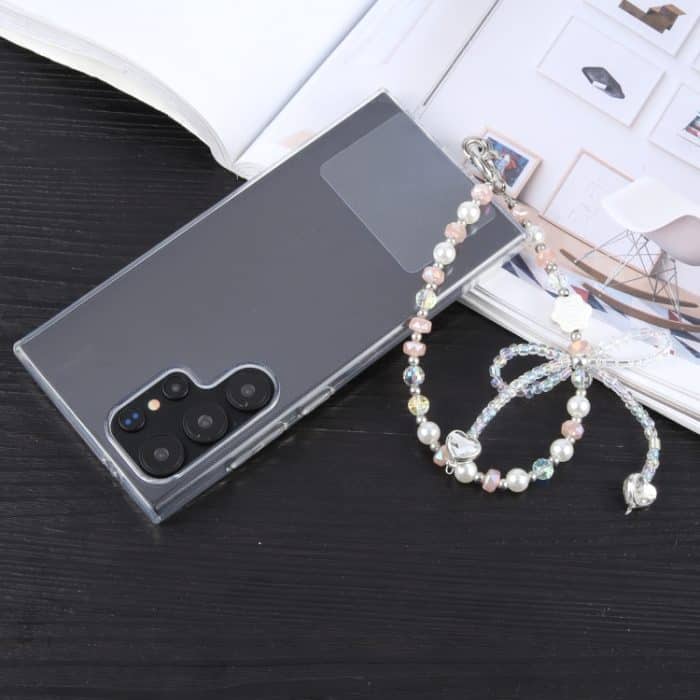 Große Perlenkette mit Schleife und Anti-Verlust-Telefon-Umhängeband – Bild 4