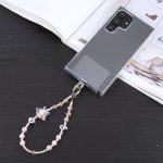 Kurzes Schlüsselband mit Perlenkette und Krone und Herz – Bild 2