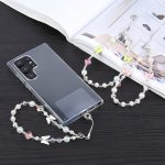 Kurzes Schlüsselband mit Schmetterlingsperlenkette gegen Verlust des Telefons – Bild 3
