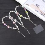 Kurzes Schlüsselband mit Schmetterlingsperlenkette gegen Verlust des Telefons – Bild 4