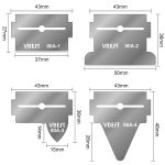 BEST VBST-80A 8 in 1 Edelstahl Mehrzweck Magnetischer doppelseitiger Kleberentfernungsschabersatz – Bild 3