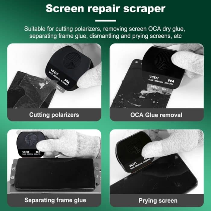 BEST VBST-80A 8 in 1 Edelstahl Mehrzweck Magnetischer doppelseitiger Kleberentfernungsschabersatz – Bild 9