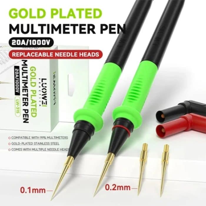 Luowei LW-315 1000 V/20 A, weiches Silikon, Universal-Multimeter-Messleitung für Digitalmultimeter – Bild 2