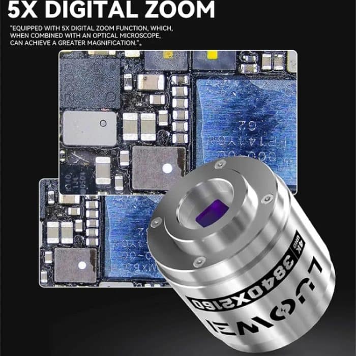 Luowei LW-GK40 UHD 4K Mikroskopkamera mit 5-fachem Digitalzoom / benutzerdefiniertem Speicher – Bild 3