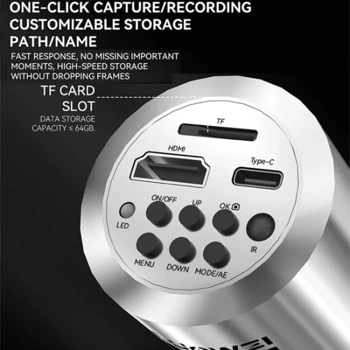 Luowei LW-GK20 UHD 1080P / 2K Mikroskopkamera mit 5-fachem Digitalzoom und benutzerdefiniertem Speicher – Bild 4