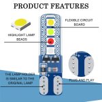 4 teile/paket T10 3030 Lampe Perlen 8SMD Auto Umrissleuchten Kennzeichenleuchte – Bild 4