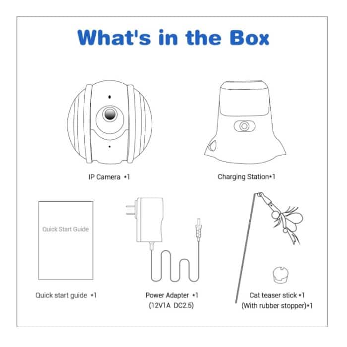 ESCAM QF011 2MP Smart Pet Robot Kamera mit Nachtsicht und APP-Fernbedienung, QF011 – Bild 13