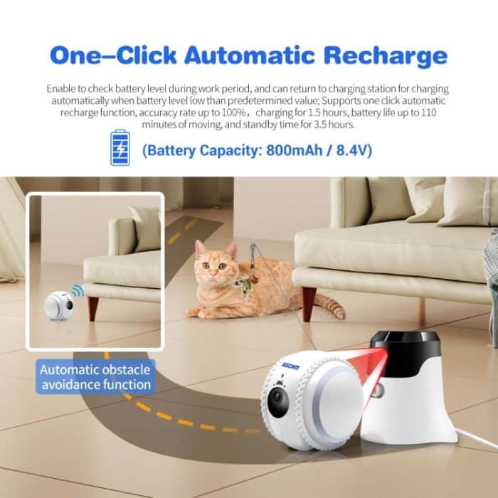 ESCAM QF011 2MP Smart Pet Robot Kamera mit Nachtsicht und APP-Fernbedienung, QF011 – Bild 6