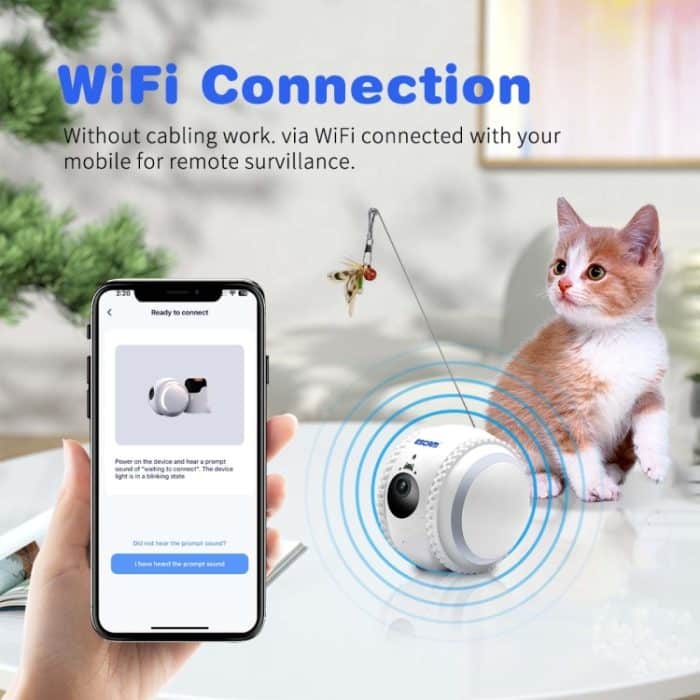 ESCAM QF011 2MP Smart Pet Robot Kamera mit Nachtsicht und APP-Fernbedienung, QF011 – Bild 9