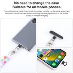 Handy Anti-verloren schillernde Crossbody bunte lange Perlenkette – Bild 5