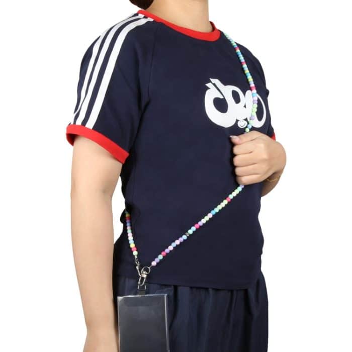 Handy Anti-verloren schillernde Crossbody bunte lange Perlenkette – Bild 2