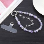 Handy Anti-Verlust-Kette mit kurzen Perlen in schillernder Farbe und Stern – Bild 3