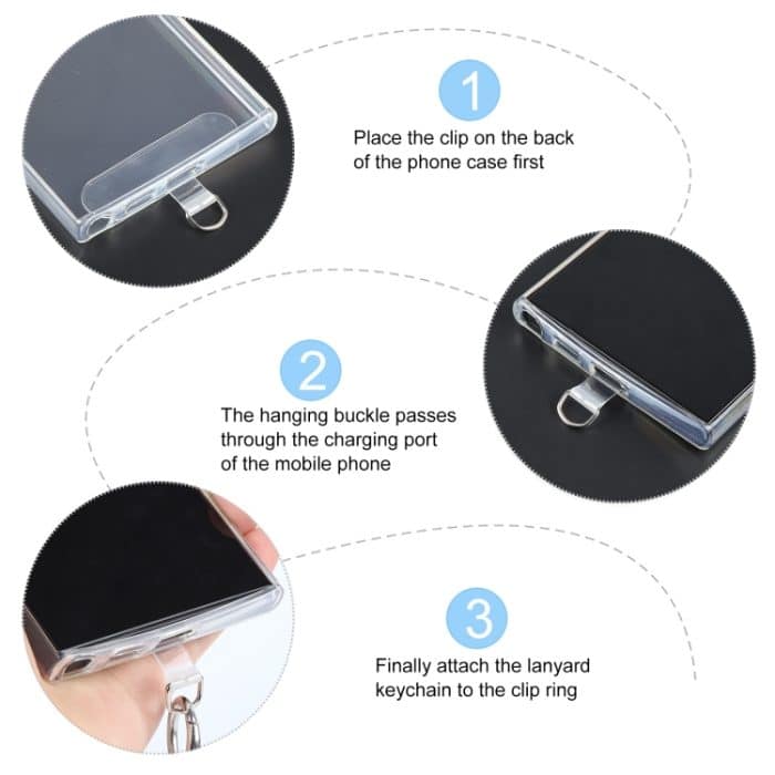 Handy Anti-verloren schillernde bunte Perlen kurze Perlenkette – Bild 6