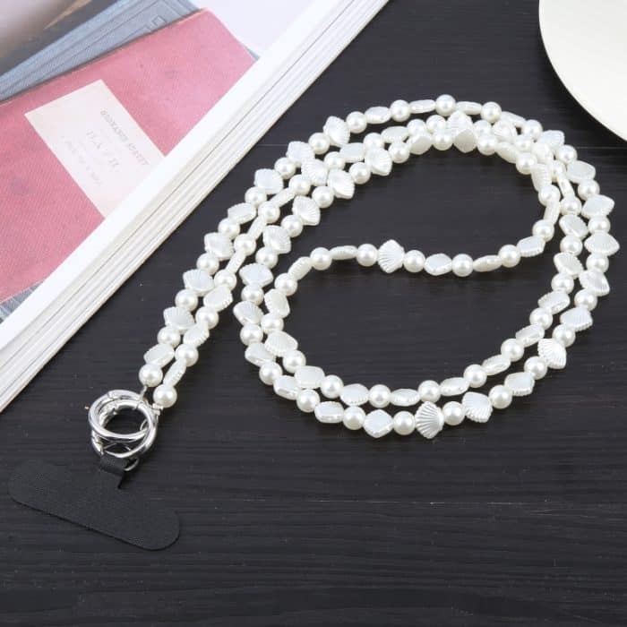 EDA006862601A.jpg Muschelperlen-Langkettentelefon-Anti-Verlust-Umhängeband zum Umhängen, Shell – Bild 1