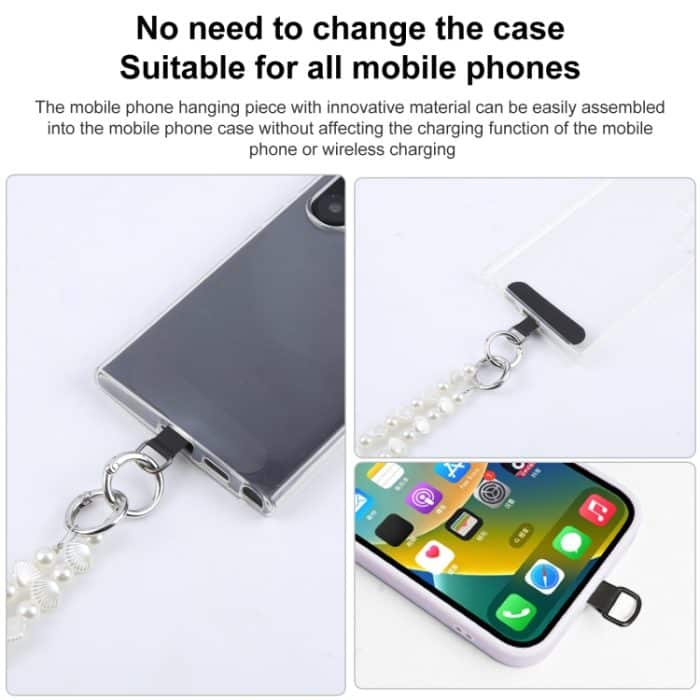 Muschelperlen-Langkettentelefon-Anti-Verlust-Umhängeband zum Umhängen, Shell – Bild 7