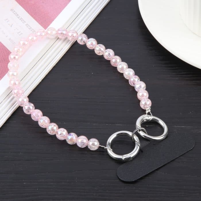 Kurzes Anti-Verlust-Schlüsselband mit Perlenkette, Beads – Bild 2