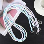 Farbverlaufsperlen, lange Kette, rund, Anti-Verlust-Seil – Bild 4