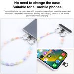 Einfache ovale Form Mehrfarbige Perlenkette Anti-Verlust-Kurzband – Bild 3