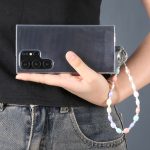 Einfache ovale Form Mehrfarbige Perlenkette Anti-Verlust-Kurzband – Bild 2