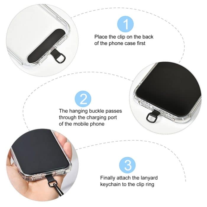 Einfache ovale Form, mehrfarbig, lange Perlenkette, Telefon, Anti-Verlust-Umhängeband – Bild 4