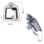 Anhänger/Yacht/LKW Edelstahl Werkzeugkastenschloss Paddelriegel & Schlüssel – Bild 2