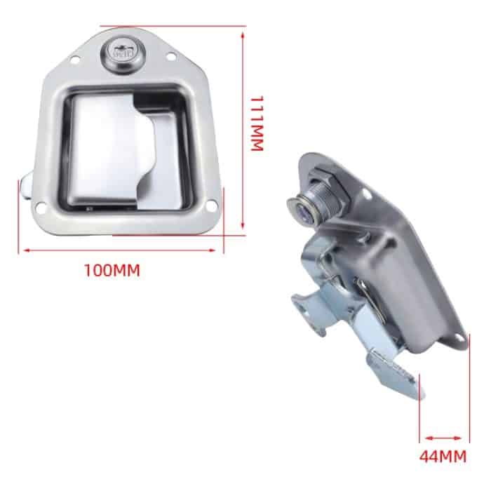 Anhänger/Yacht/LKW Edelstahl Werkzeugkastenschloss Paddelriegel & Schlüssel – Bild 2