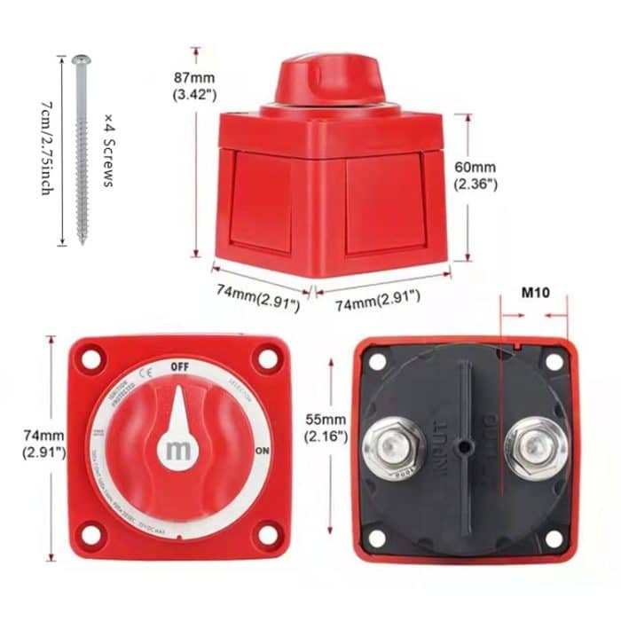 Blue Sea 6005 M-Serie Marine RV Yacht Batterie-Ausschalter, CP-4503 – Bild 6